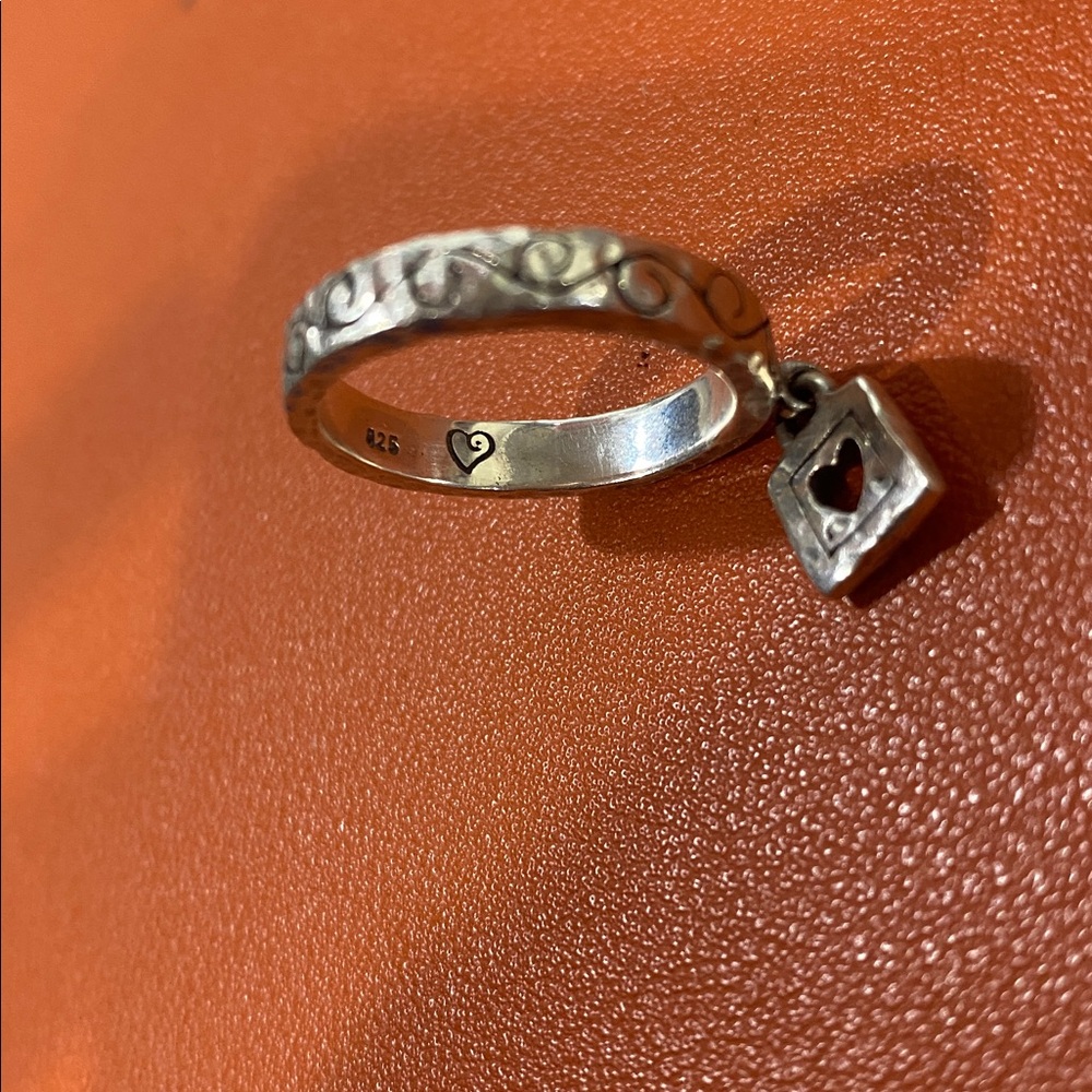 Brighton Sterling Silver Charm Ring Stack Size 8.5 - image 6